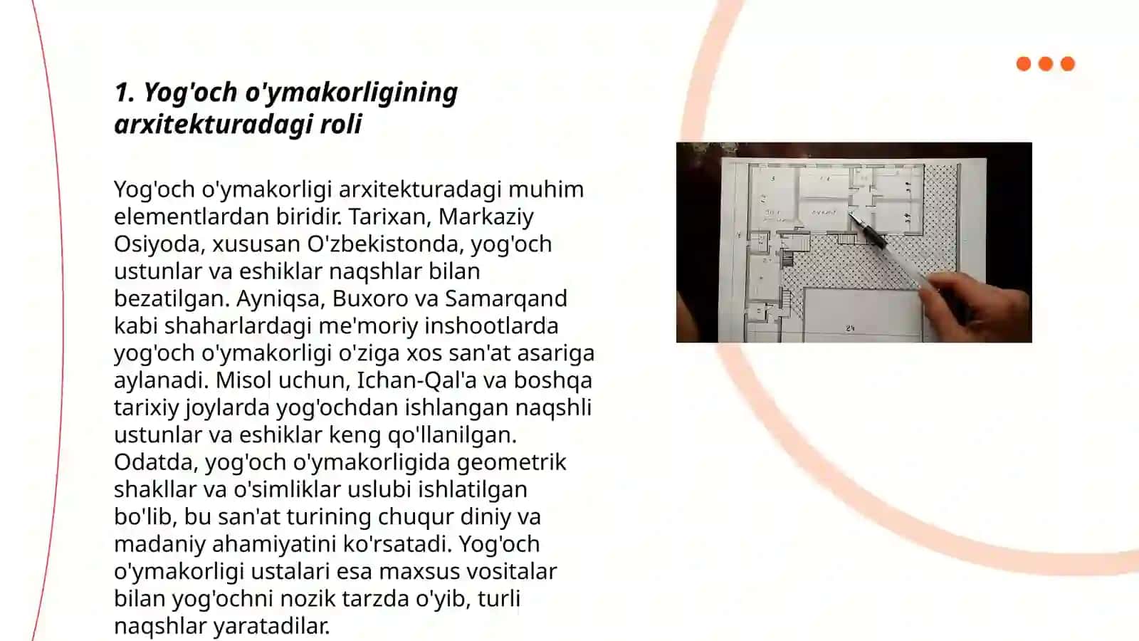 Yog'och o'ymakorligi san'atning arxitektura bilan sintezi 3