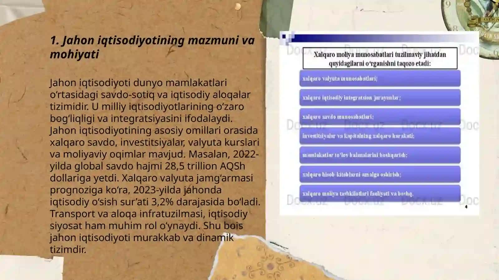 Jahon iqtisodiyoti va xalqaro iqtisodiy munosabatlar” fanining predmeti mazmuni va mohiyati 3