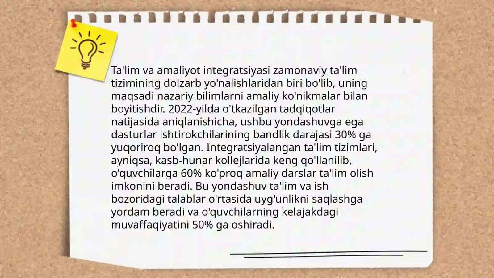 Ta'lim va amaliyot integratsiyasi 3