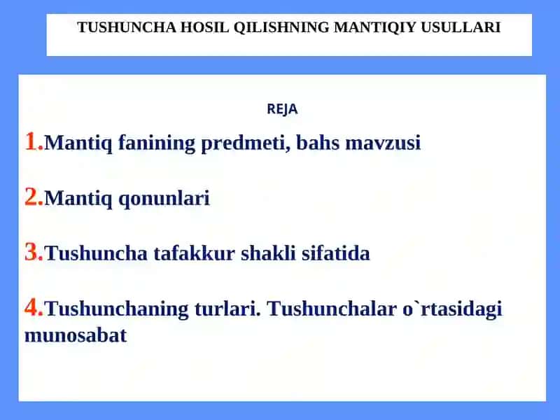 TUSHUNCHA HOSIL QILISHNING MANTIQIY USULLARI 3