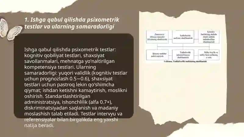 Iqtisod va biznes sohasida psixologiya.Kadrlarni tanlash va boshqarish psixologiyasi 3
