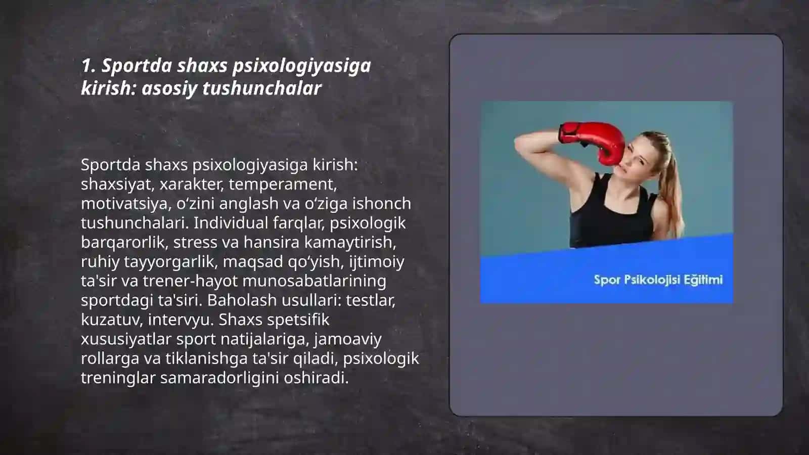 Sportda shaxs psixologiyasi 3