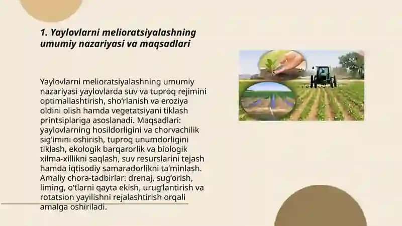 Yaylovlarni melioratsiyalashda qishloq xoʻjaligi texnalogiyasi 3