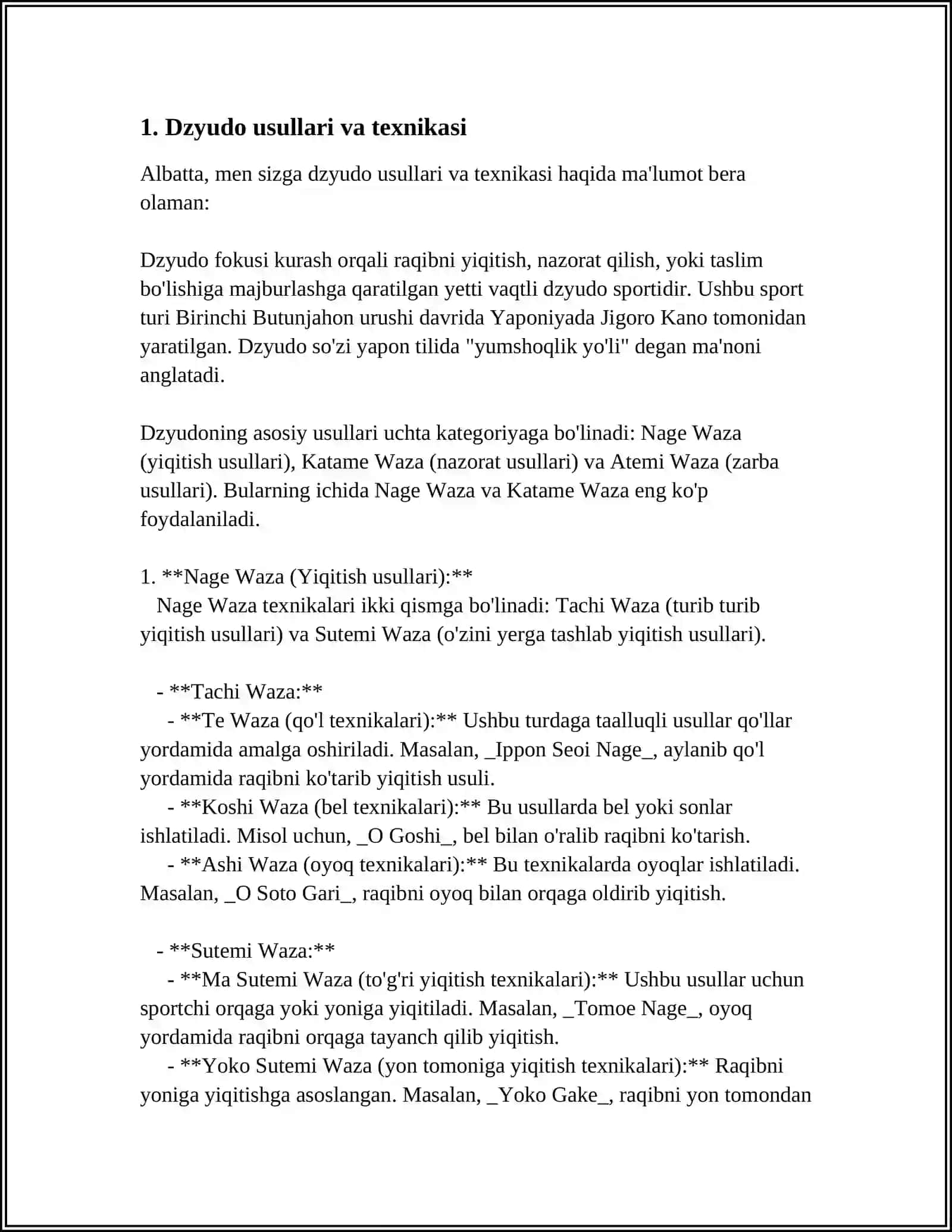 DZYUDO KURASHIDA TAKTIK-TAKTIK TAYORGARLIGI 3