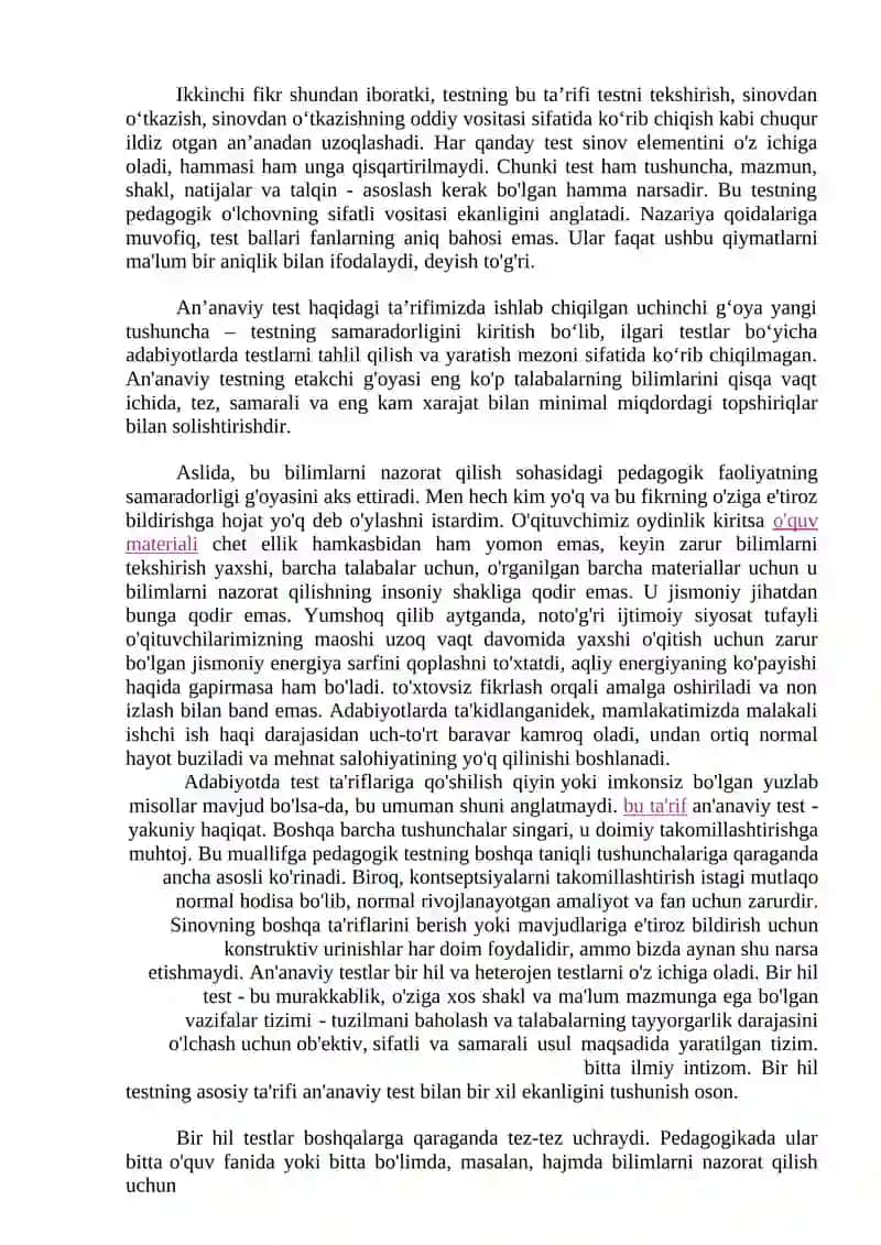 Pedagogik testlar va ularning turlari 3