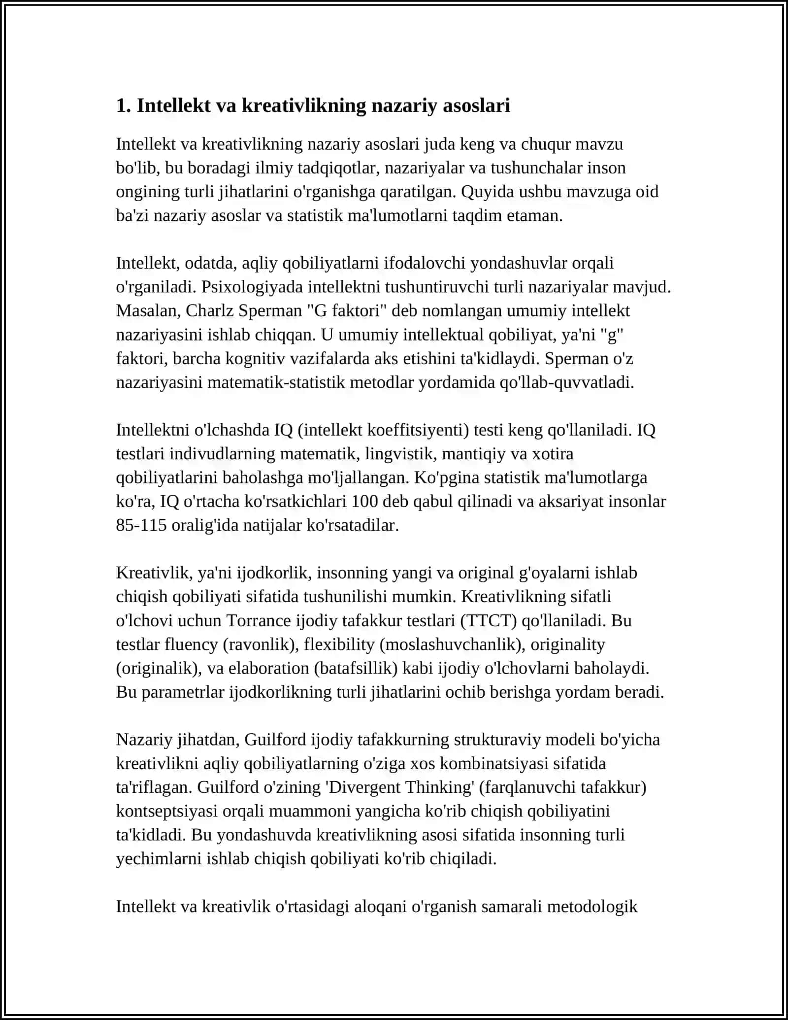 INTELLEKT VA KREATIVLIK NAZARIYALAR 3