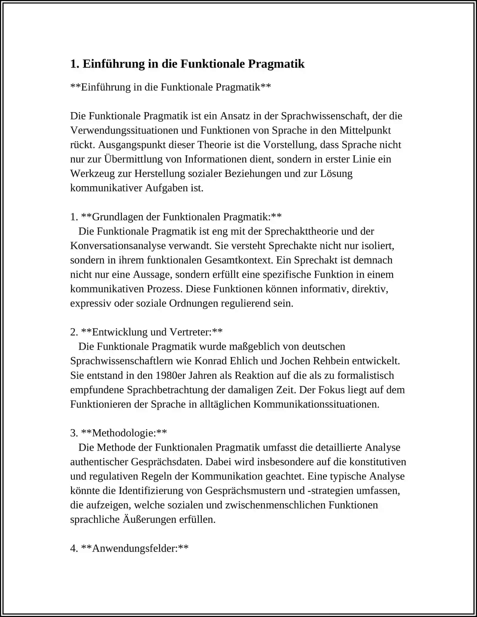 Funktionale Pragmatik 3