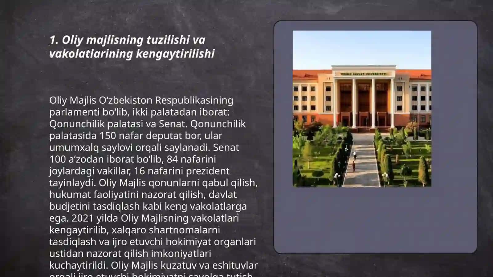 Oliy Majlisning tuzilishi va vakolatlarining kengaytirilishi 3