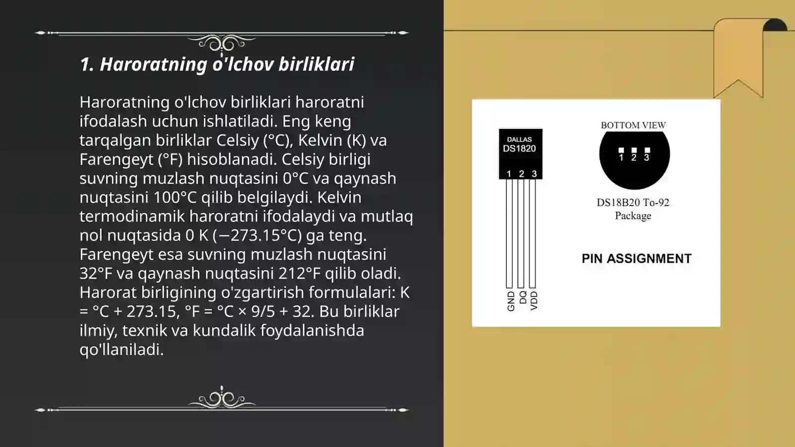 Haroratning o'lchov birliklari 3