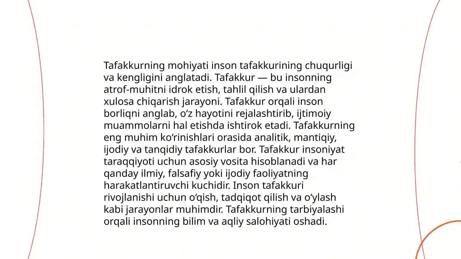 Tafakkur, nutq va xayolning o'zarov bog'likligi 3