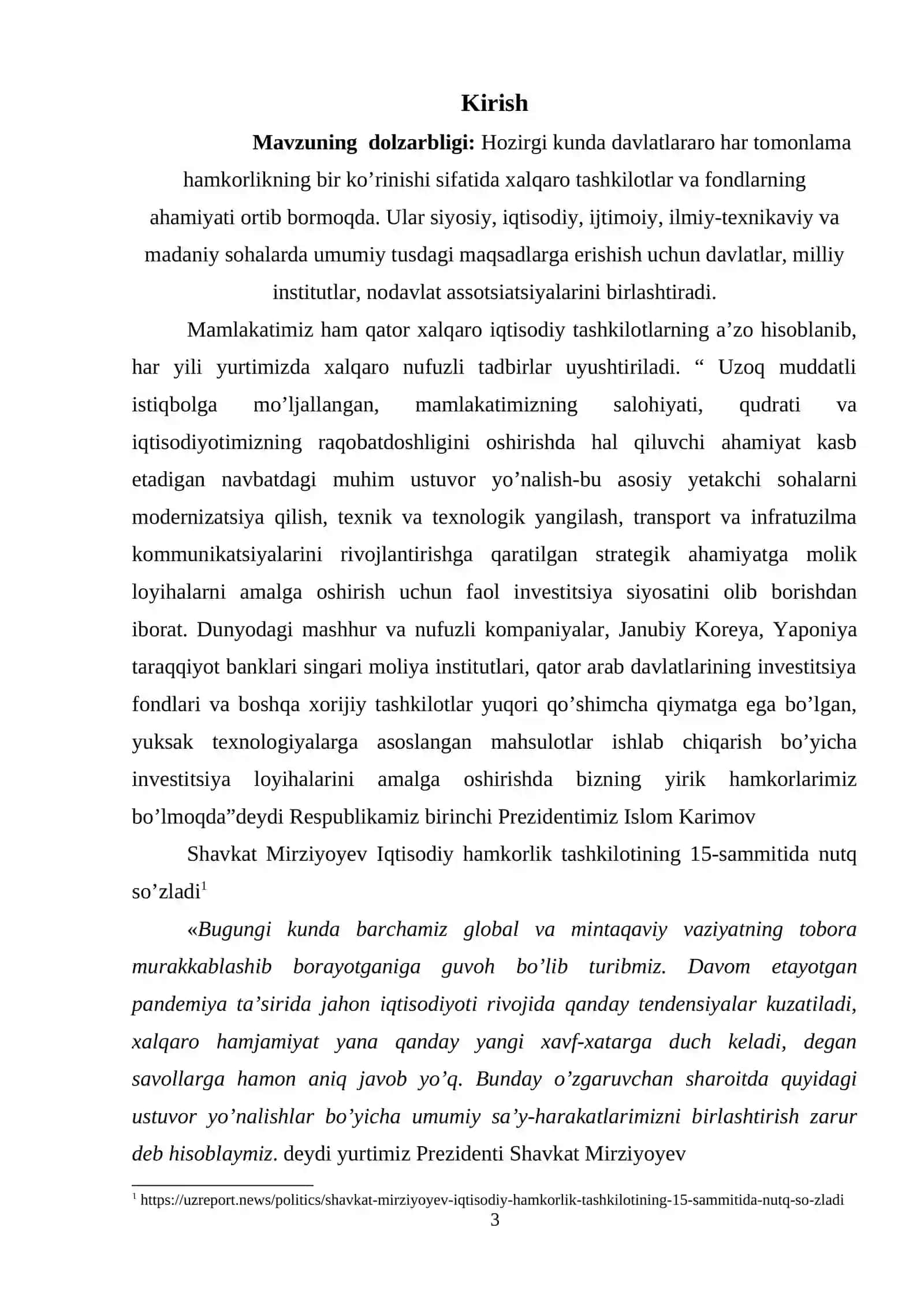 O'zbekistonning xalqaro tashkilotlar bilan hamkorlik aloqalari 3