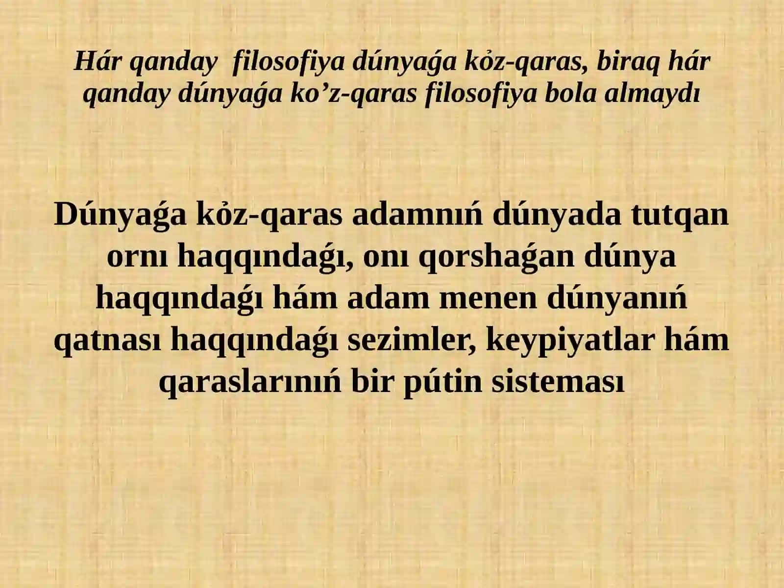 Filosofiya hám onıń jámiyet turmısındaǵı roli 3