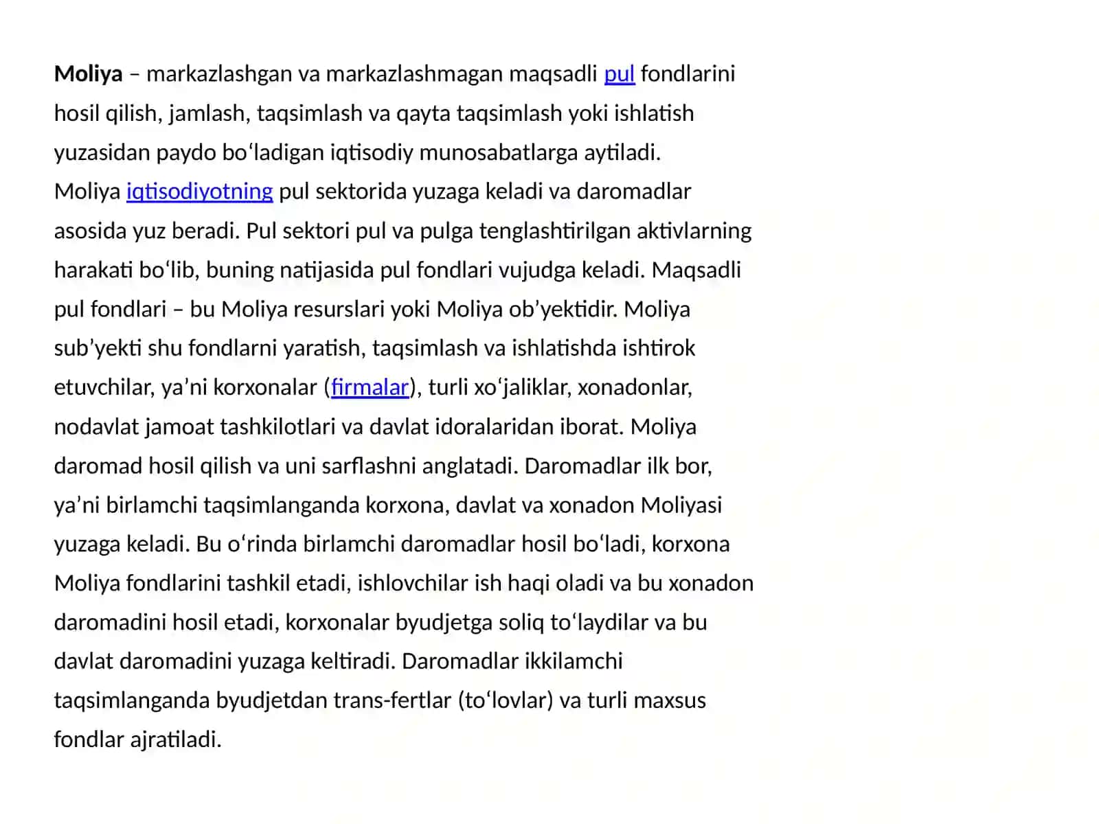 Moliyaning zarurliga va nazariy asoslari 3