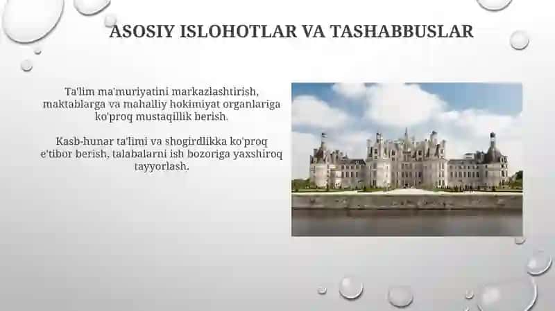 Fransiyada ta'lim siyosatining olib borilishi 3