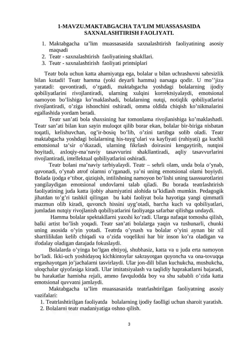 Maktabgacha Ta'lim Muassasasida Saxnalashtirish Faoliyati 3