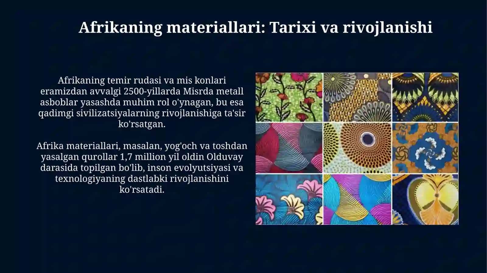 Afrika materigi 3
