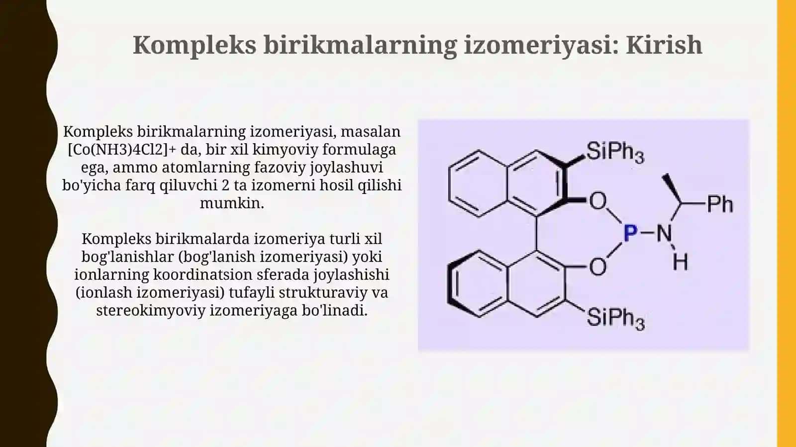 Kompleks birikmalarizomeriyasi 3