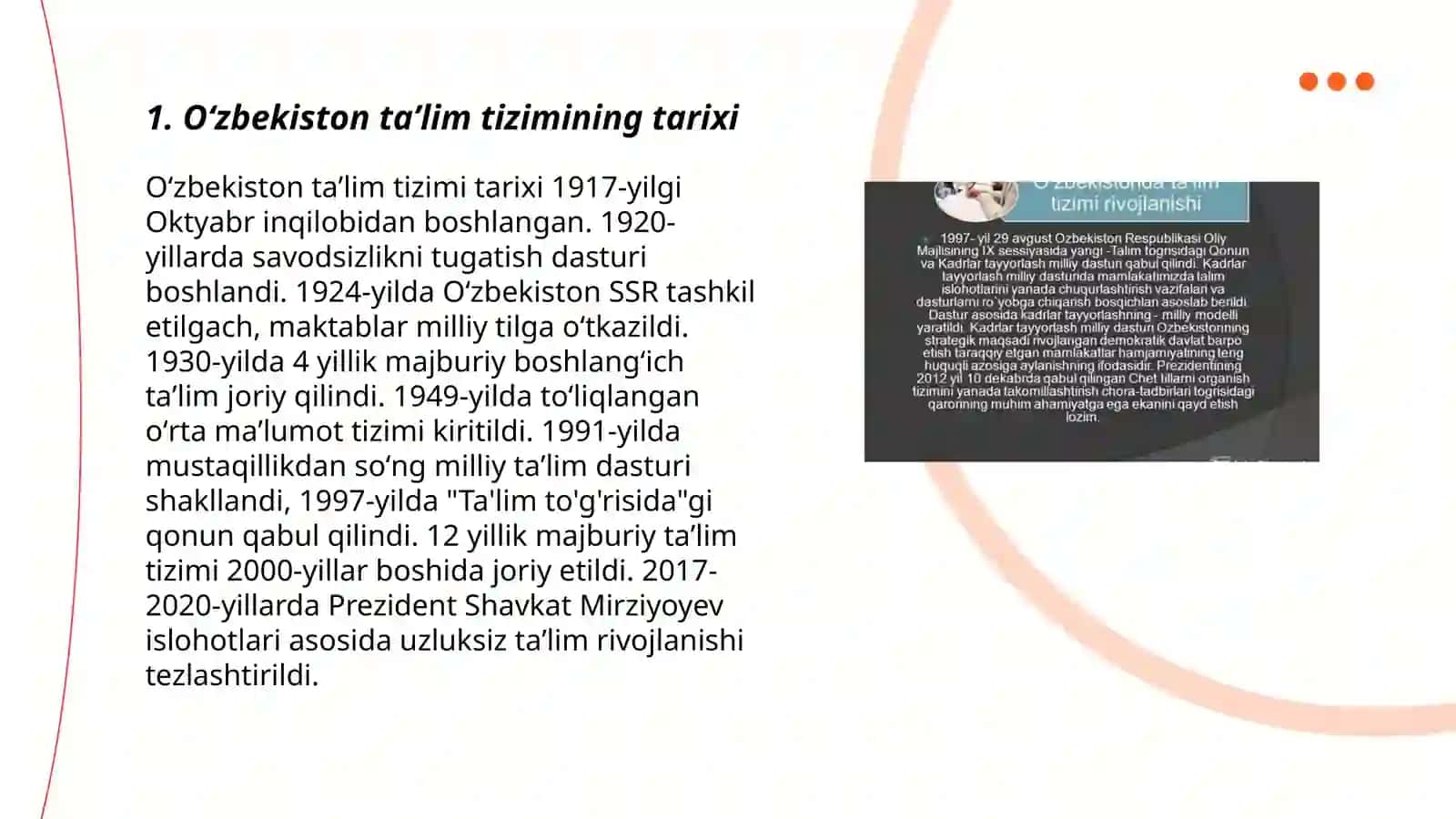 Oʻzbekiston Respublikasi taʼlim tizimi 3