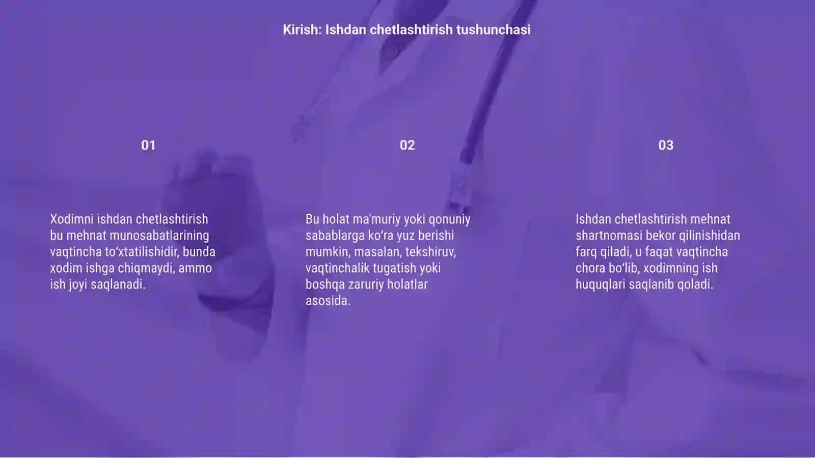 Xodimni ishdan chetlashtirish va mehnat shartnomasini bekor qilish 3