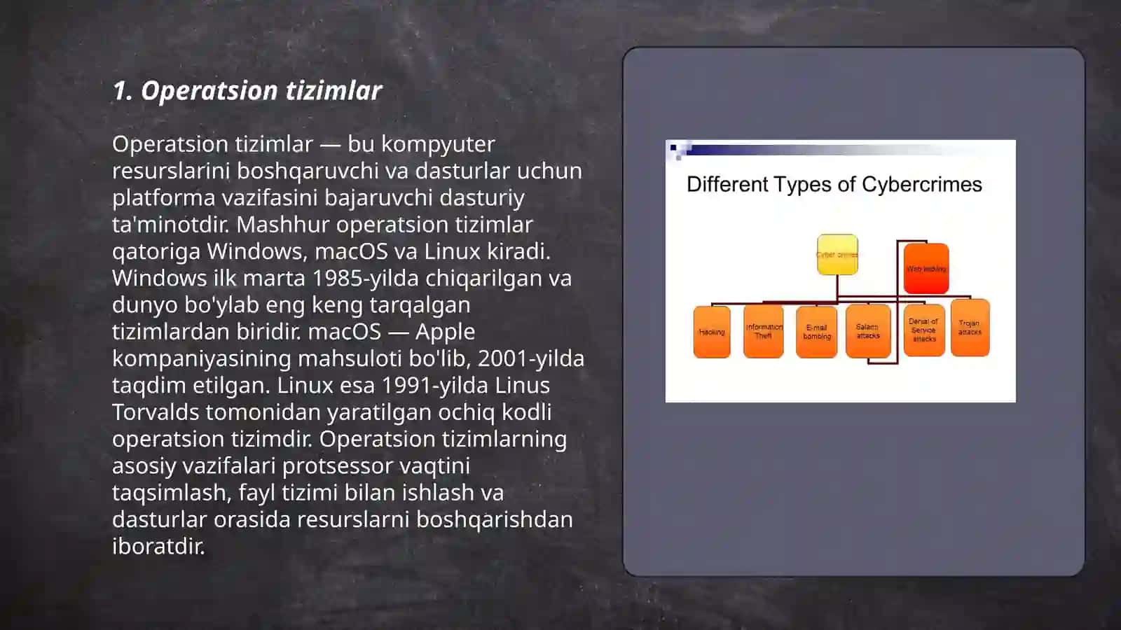 Operatsion tizimlar 3