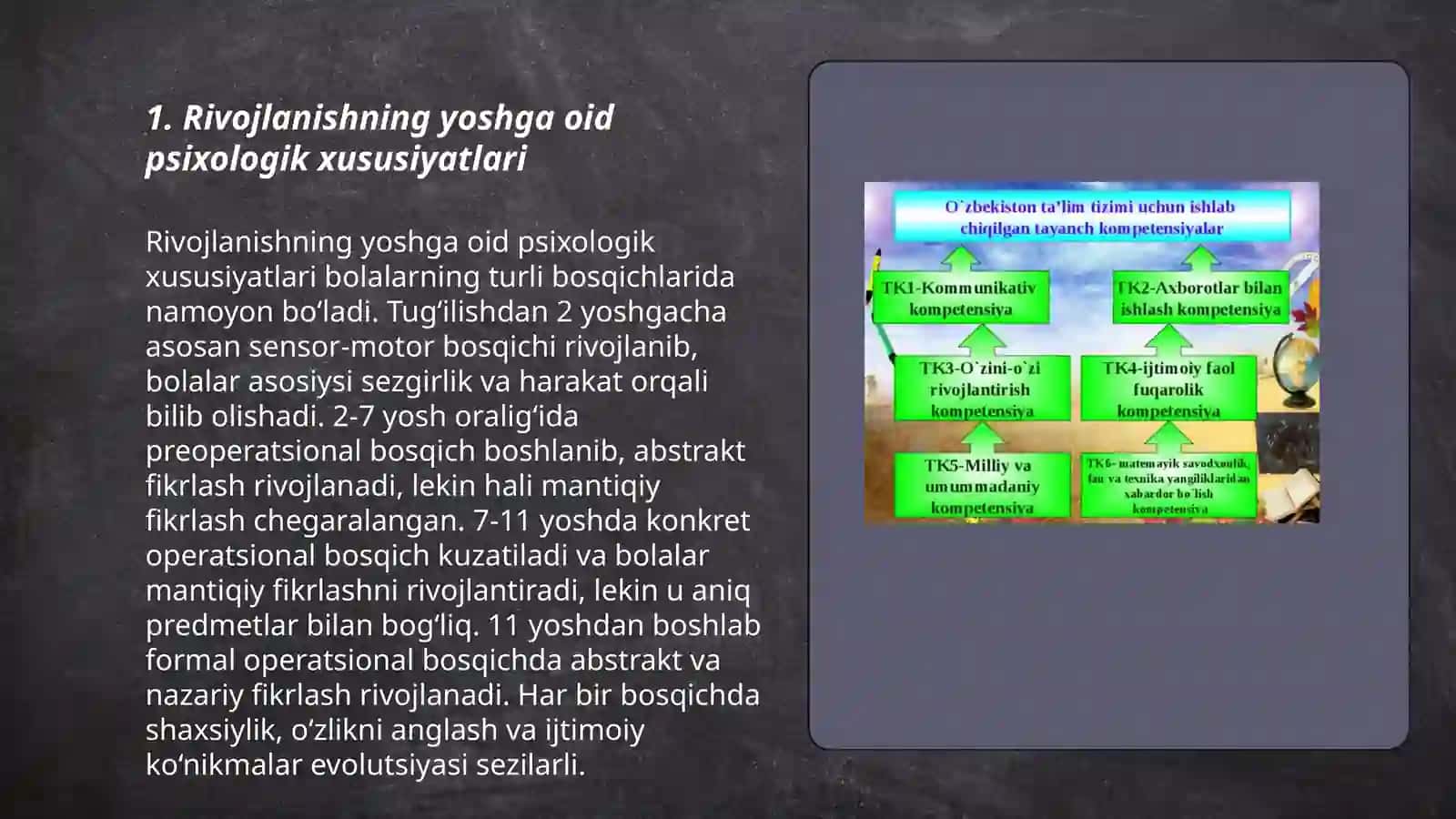 Rivojlanishning yoshga va individual xususiyatlariga oid tadqiqotlar tahlili 3