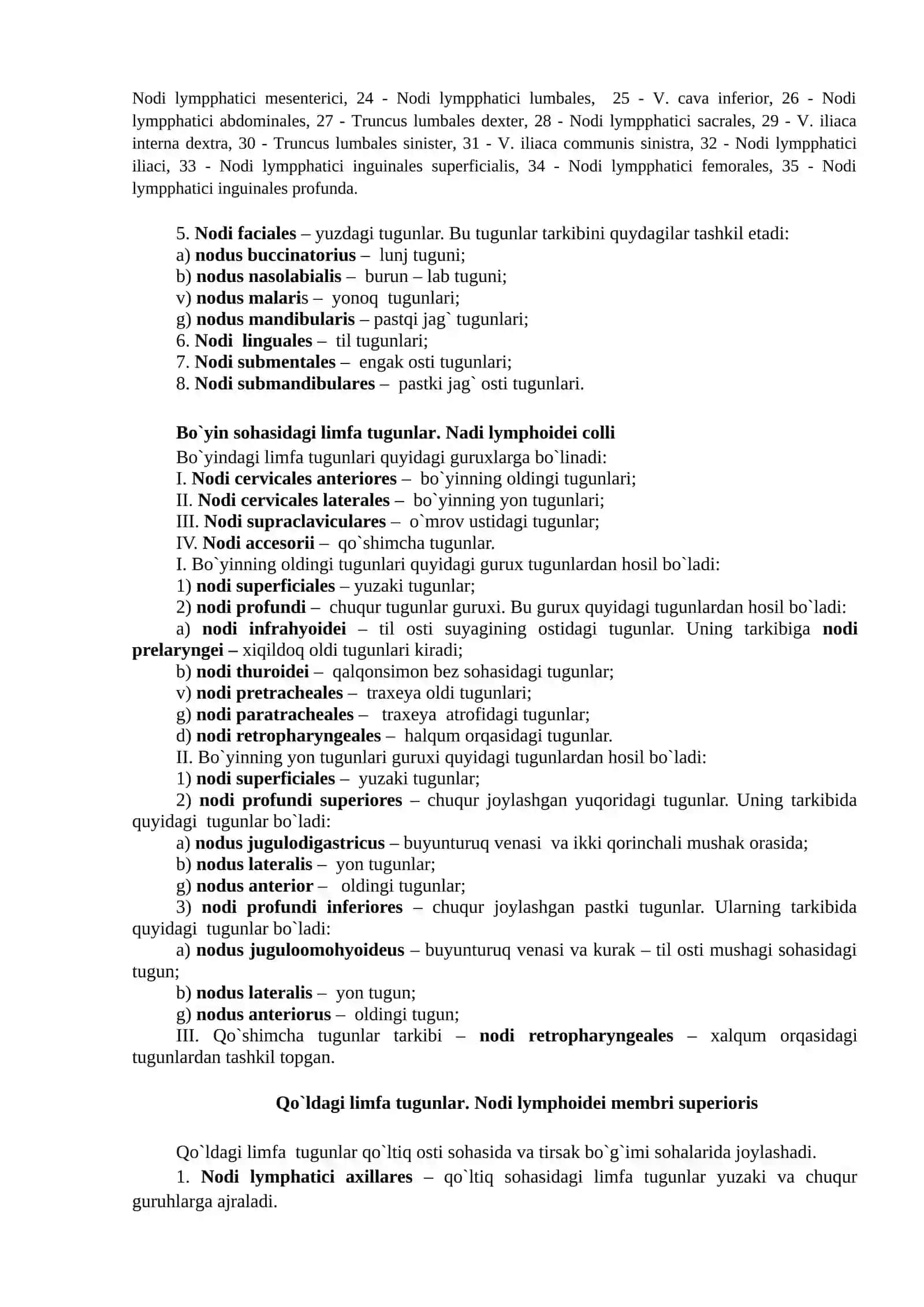Limfa tizimning funksional va klinik anatomiyasi 3