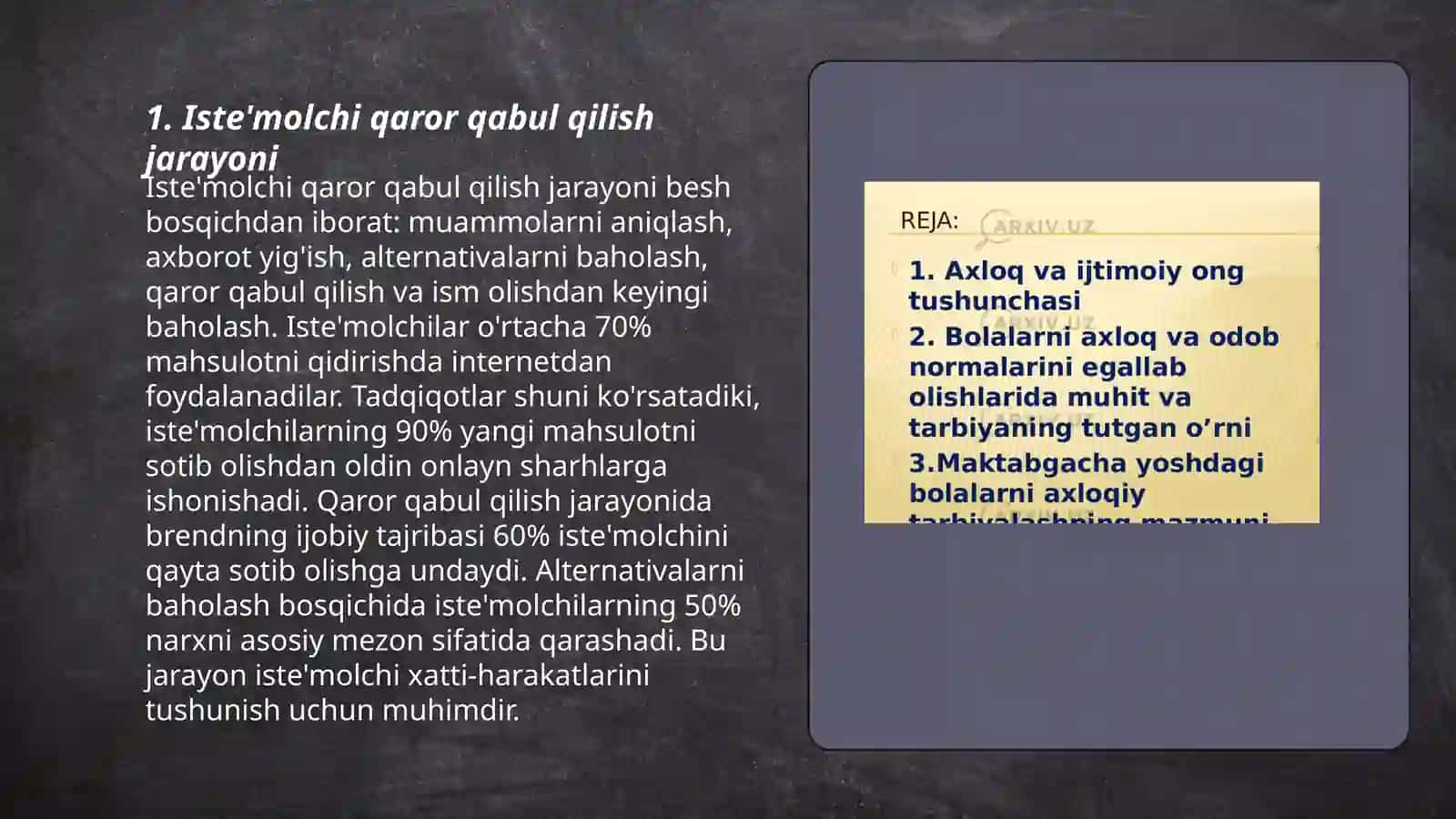 Iste'molchi xulq-atvori nazariyasi 3