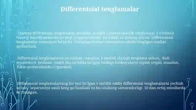 Tenglama tuzulish turlari Tenglamalar yechish metodikasi 3