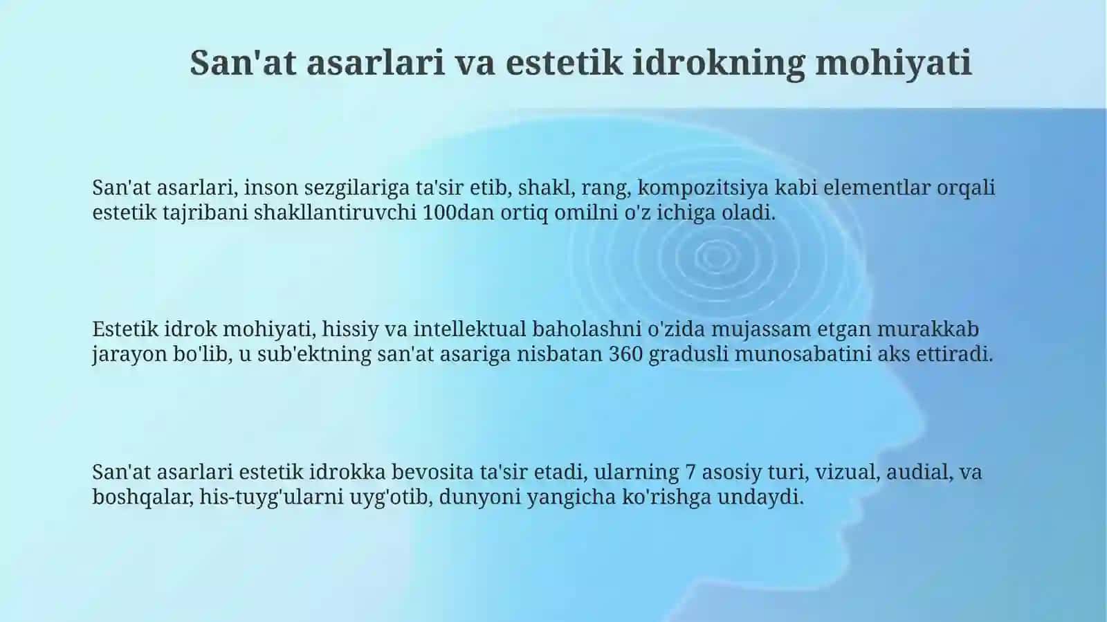 San'atning estetik idrokga ta'siri 3