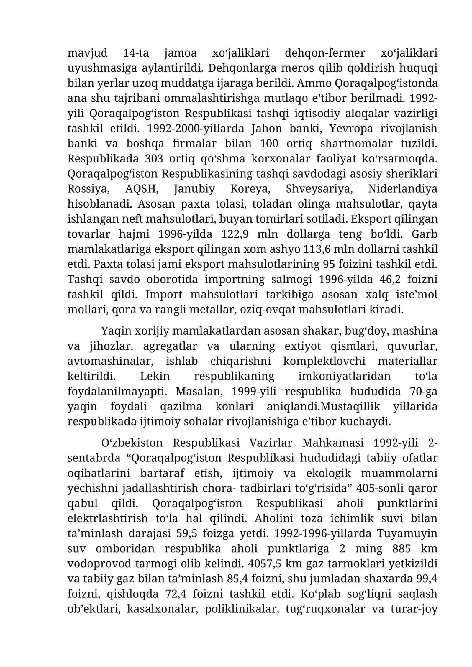 Mustaqillik yillarida Qoraqalpog‘iston Respublikasi 3
