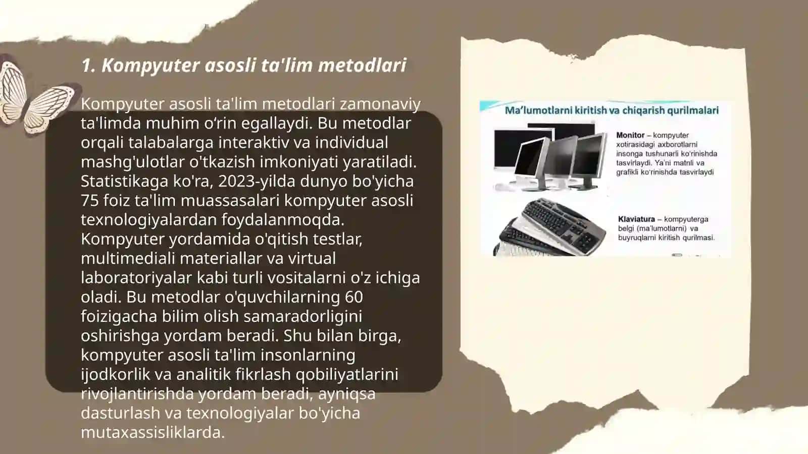 Pedogogik kompyuter dasturlari.O'rganilayotgan til boyicha mavjud kompyuter òqitish dasturlari umumiy tasavvuri 3