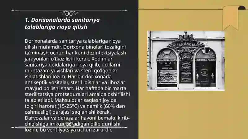 Dorixona sanitariya qoidalari 3