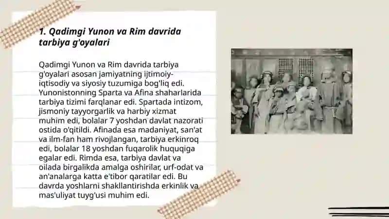 Qadimgi Yunon va Rim davrida tarbiya g'oyalari 3