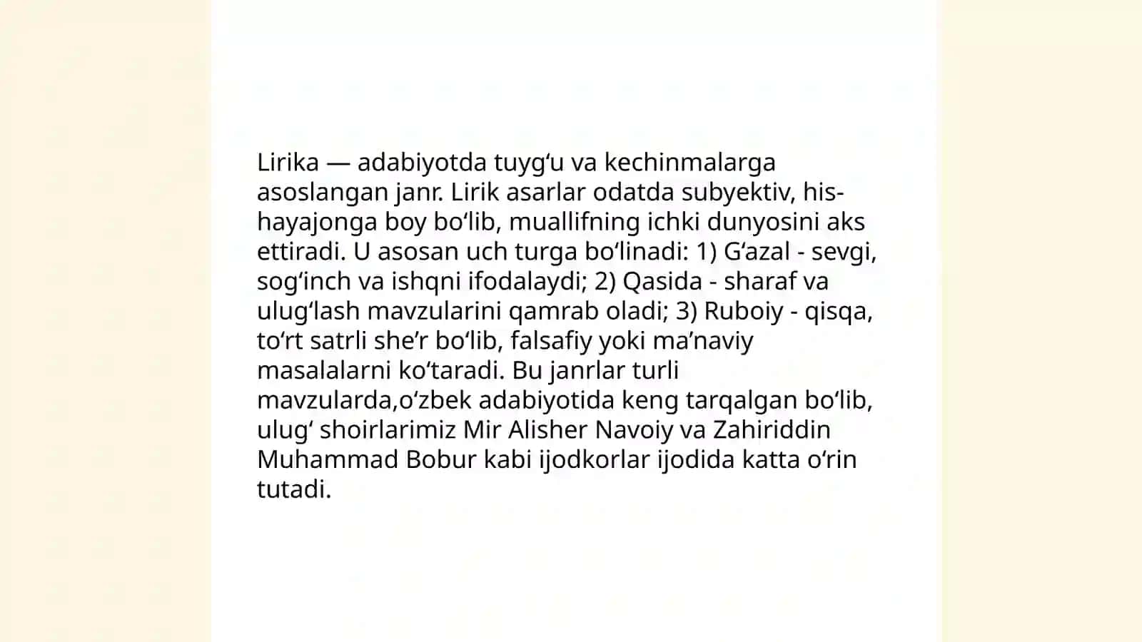 Hozirgi she'riyat janrlari 3