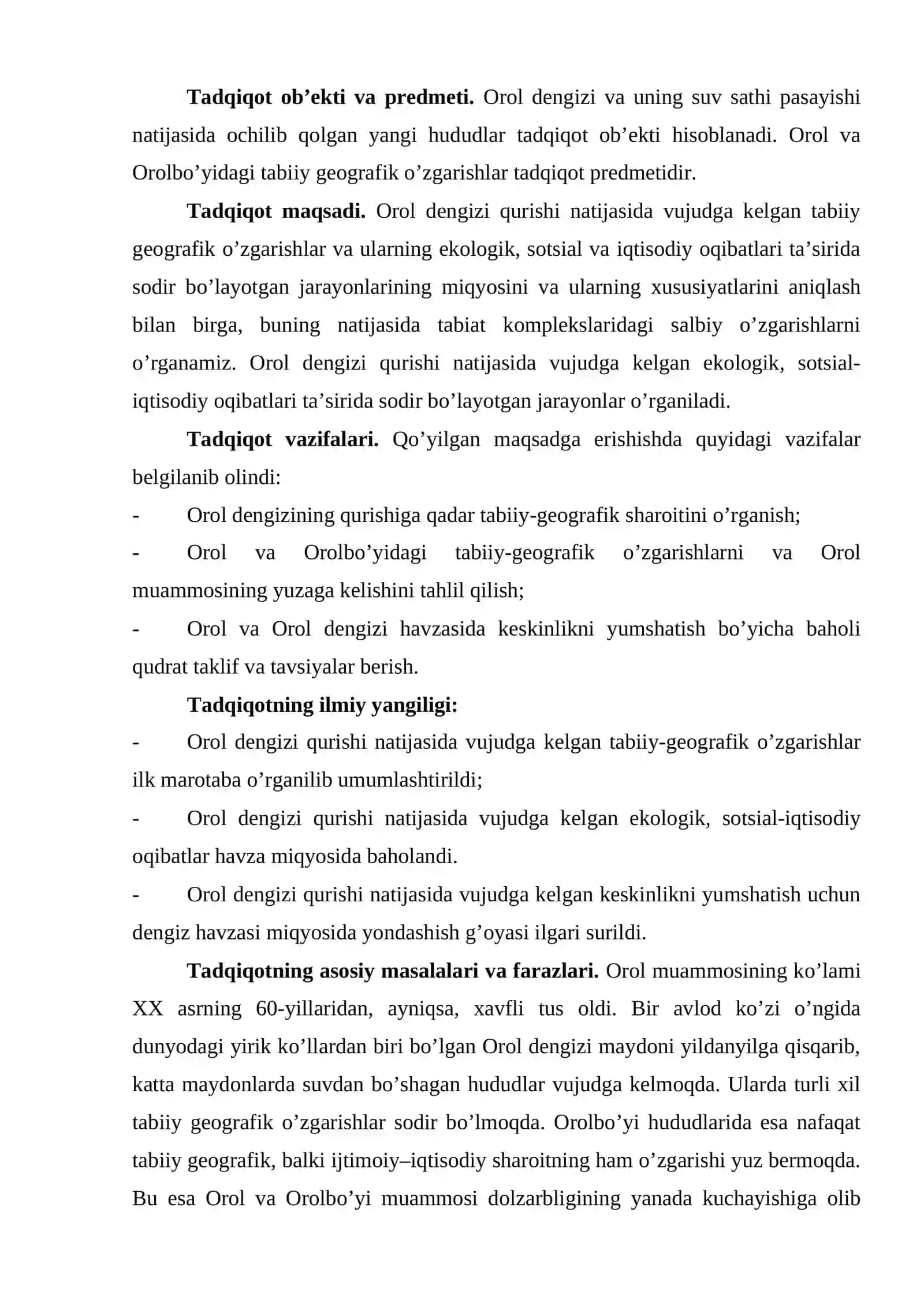 OROL VA OROL BÒYIDAGI EKOLOGIK VAZIYATNING KESKINLASHUVI 3