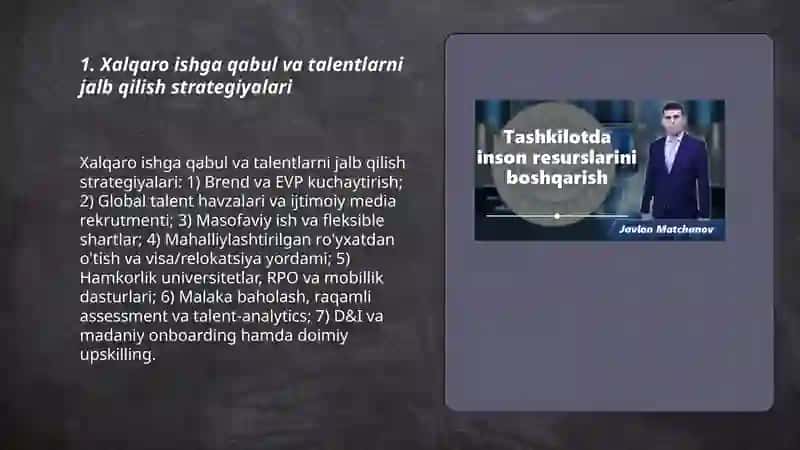 Xalqaro ishga qabul va talentlarni jalb qilish strategiyalari 3