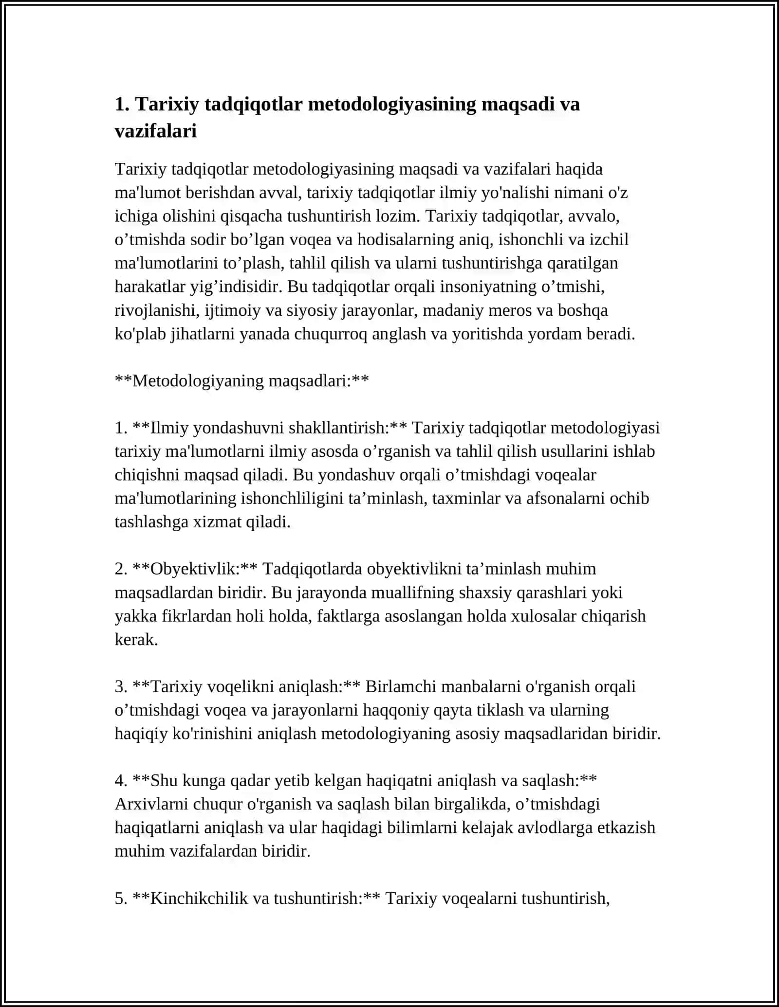 TARIXIY TADQIQOT METODOLOGIYASINING NAZARIY ASOSLARI 3