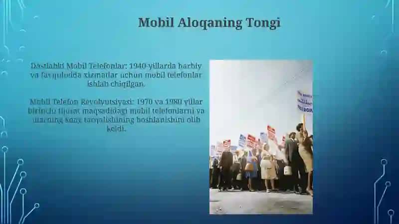 Mobil texnologiya haqida tushunchalar va kelib chiqish tarixi 3