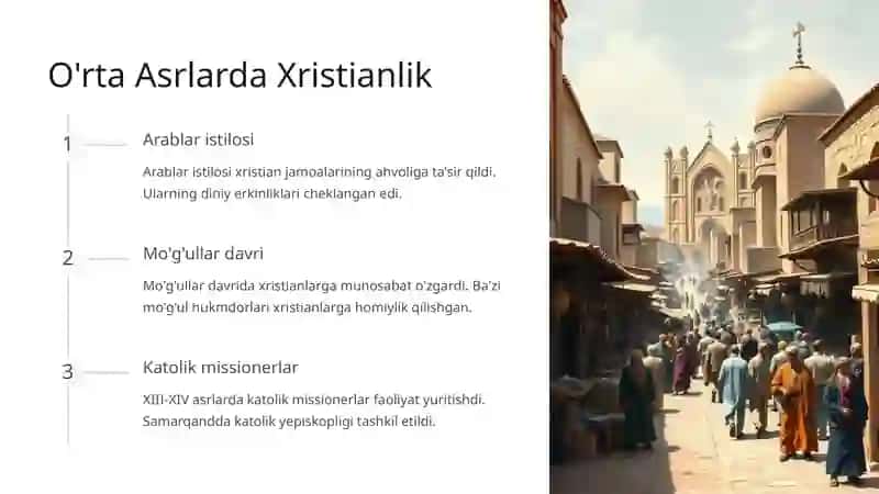Xristian Dinining Rivojlanishi: Tarix va Hozirgi Zamonaviylik 3