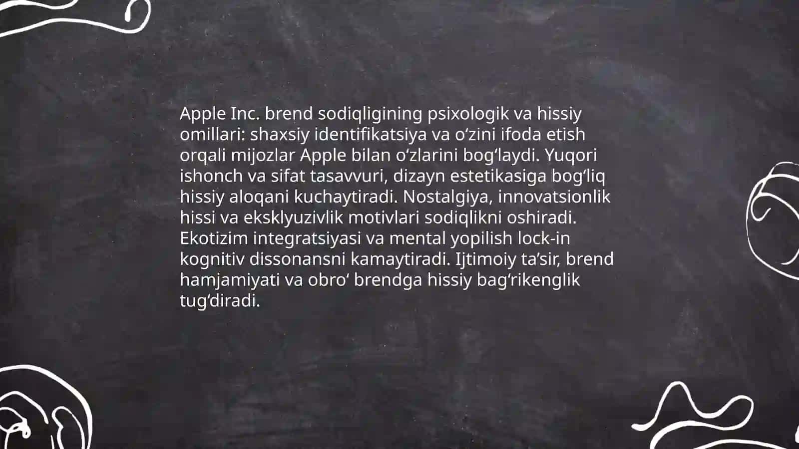 Apple Inc. brend sodiqligi va iste’molchi qaror qabul qilish jarayoni 3
