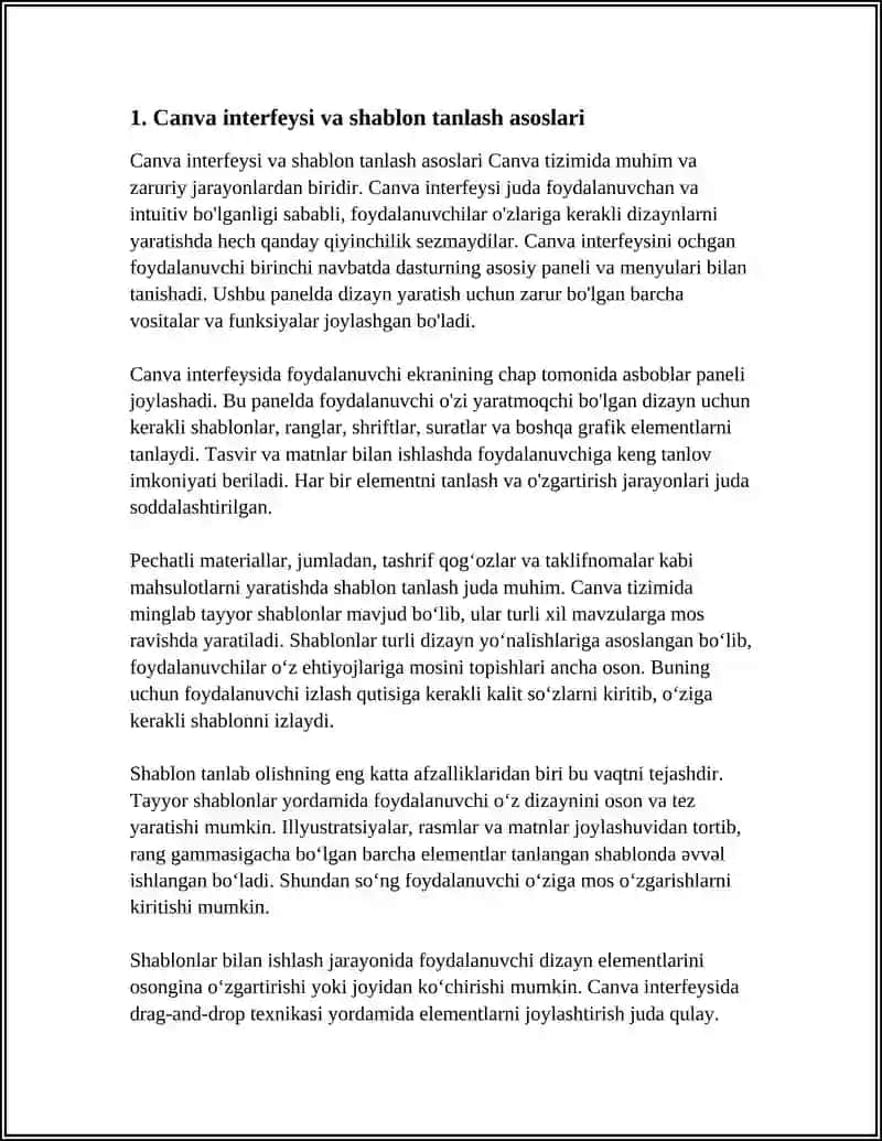 CANVA TIZIMIDAGI SHABLONLAR ASOSIDA TASHRIF QOG‘OZLAR VA TAKLIFNOMALAR YARATISH 3