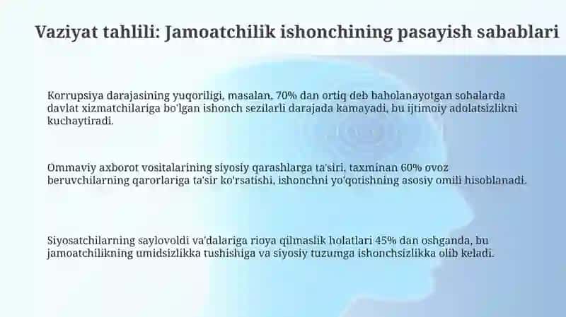 Siyosiy PRda jamoatchilik ishonchini tiklash usullari 3