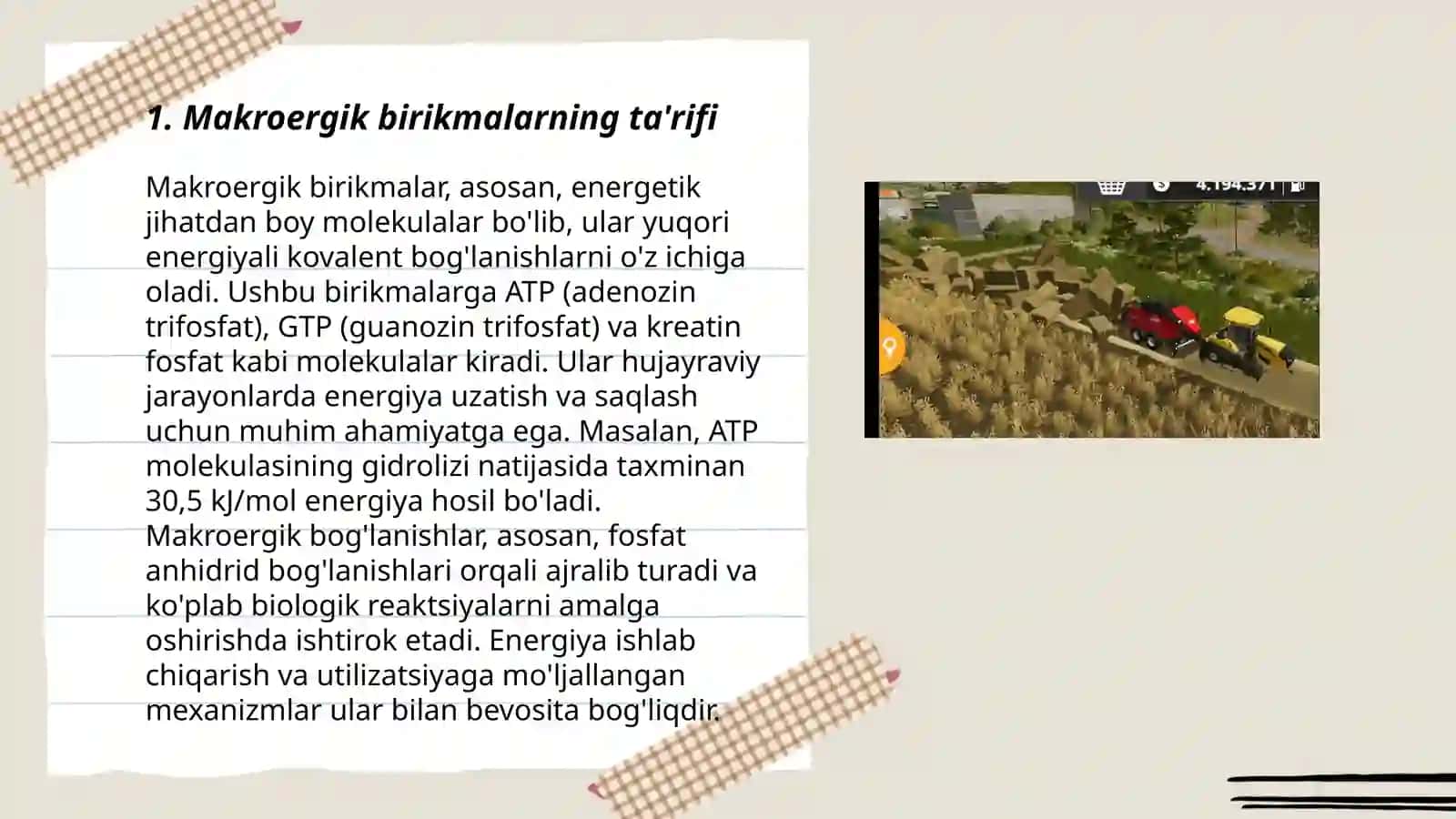 Makroergik birikmalar Va Ularning modda almashnuvdagi Oʻrni 3