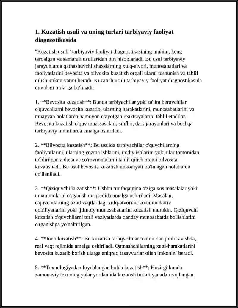 TARBIVIY FAOLIYAT DIAGNOSTIKASINING UMUMIY METODLARI 3
