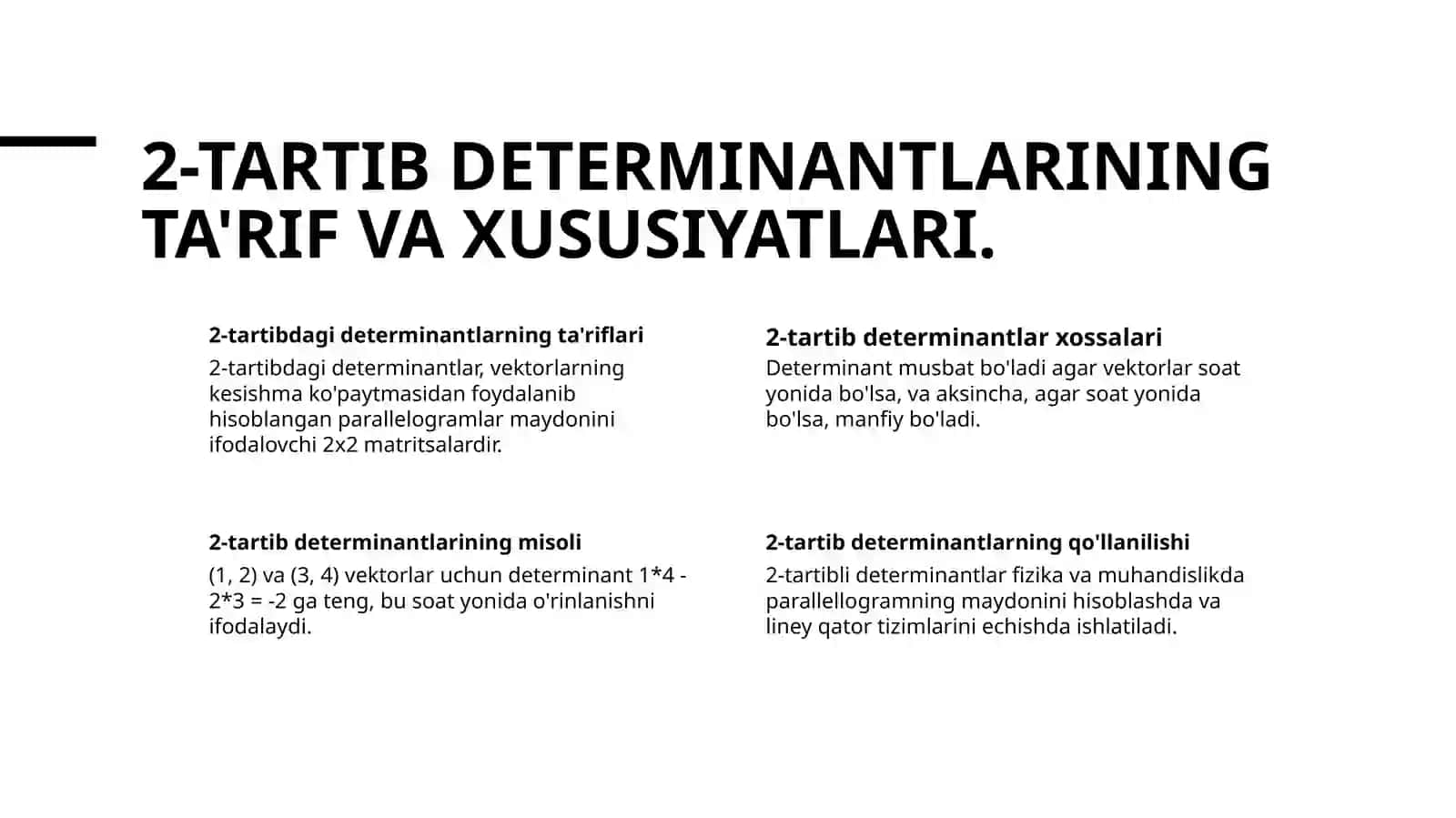 2-va3-tartiblideterminantlarvaularningxossalari.misollar 3