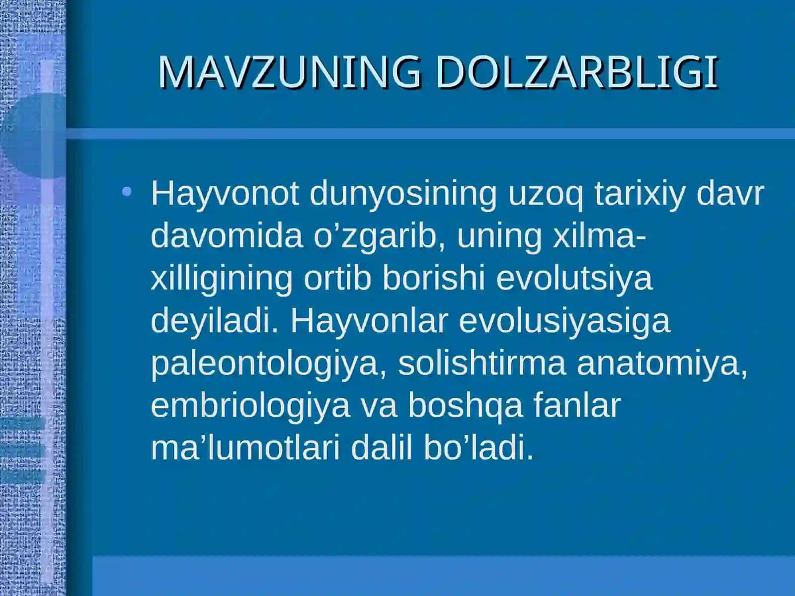 UMURTQALIHAYVONLAR NERV SISTEMASI EVOLYUTSIYASI 3