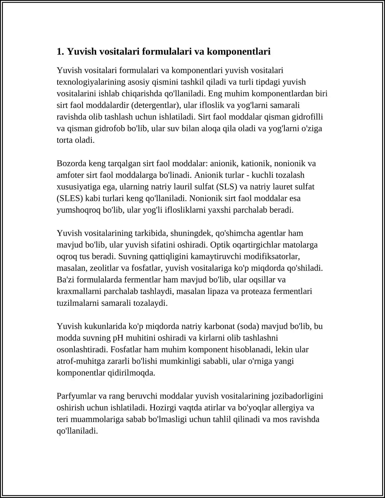 YUVISH VOSITALARI TEXNOLOGIYALARI 3