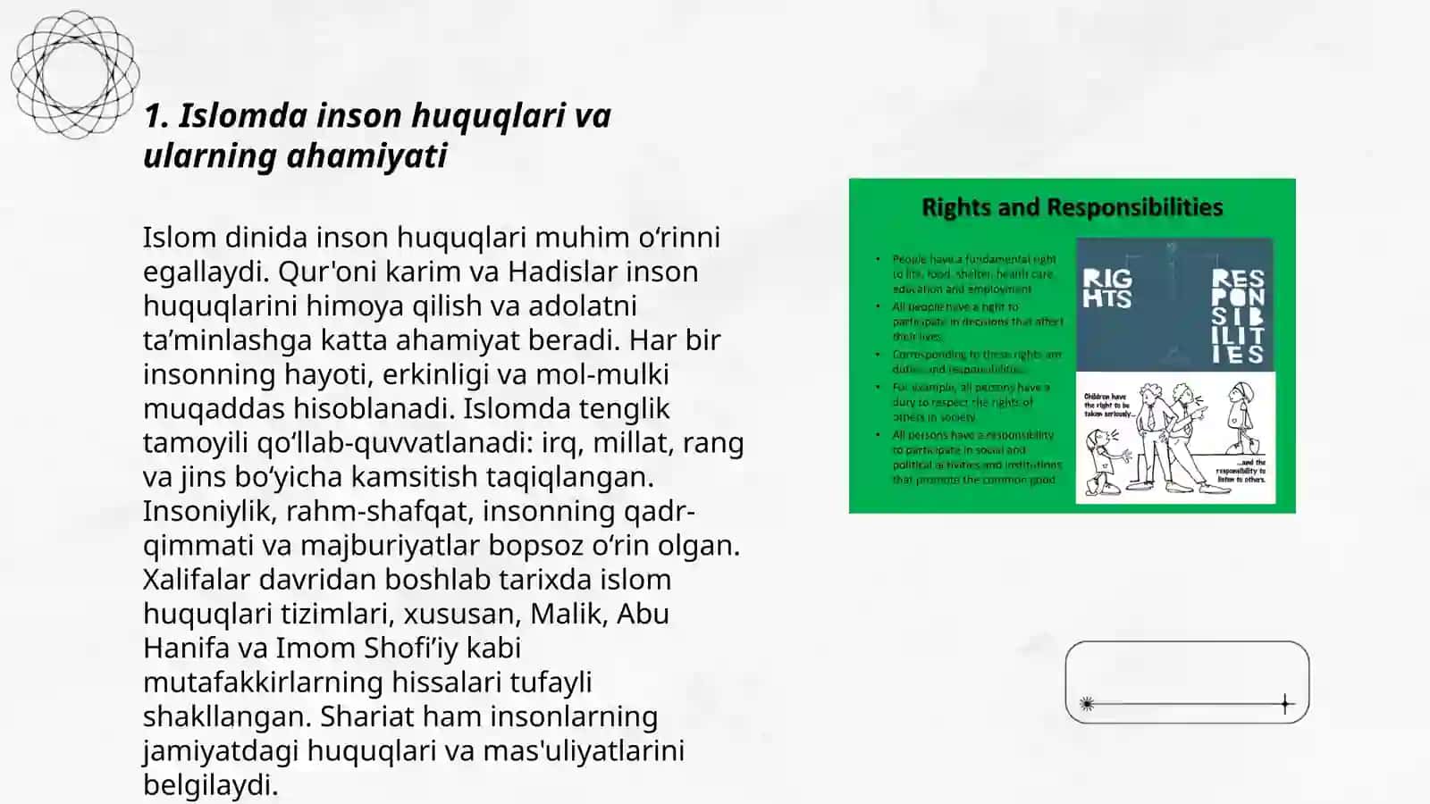 Islomda inson huquqlari himoyasi, ijtimoiy tenglik, adolat va tolerantlik 3