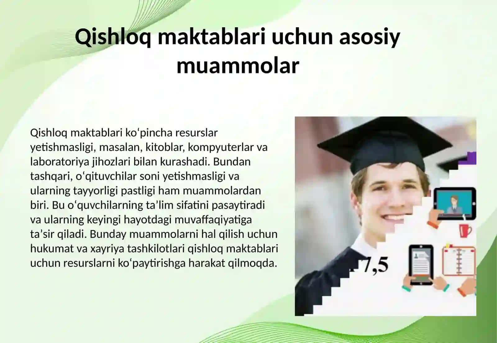 Qishloq joylarida ta'lim tizimi Muammolar va imkoniyatlar 3