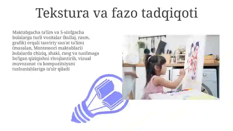 Tasviriy san'atning estetik rivojlanishi va foydasi 3